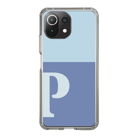 Slim Protection Case［ Original - initial two tone - P blue ］
