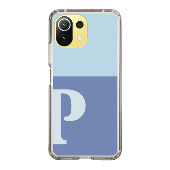 Slim Protection Case［ Original - initial two tone - P blue ］