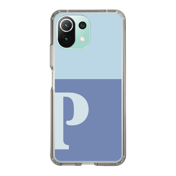 Slim Protection Case［ Original - initial two tone - P blue ］
