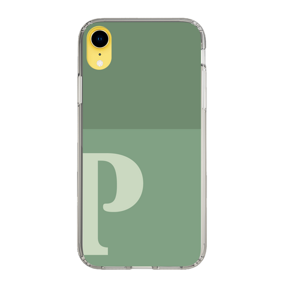 Slim Protection Case［ Original - initial two tone - P green ］