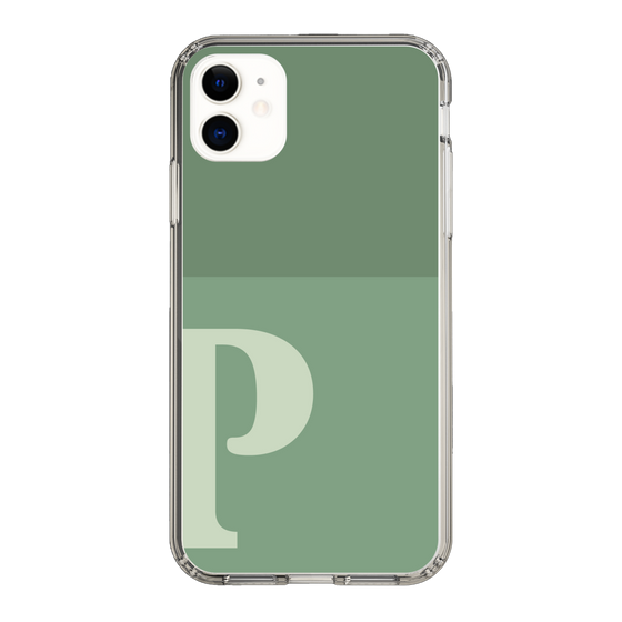 Slim Protection Case［ Original - initial two tone - P green ］