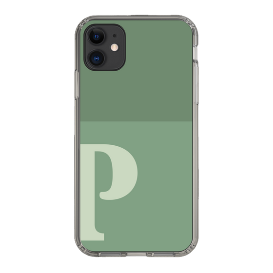 Slim Protection Case［ Original - initial two tone - P green ］