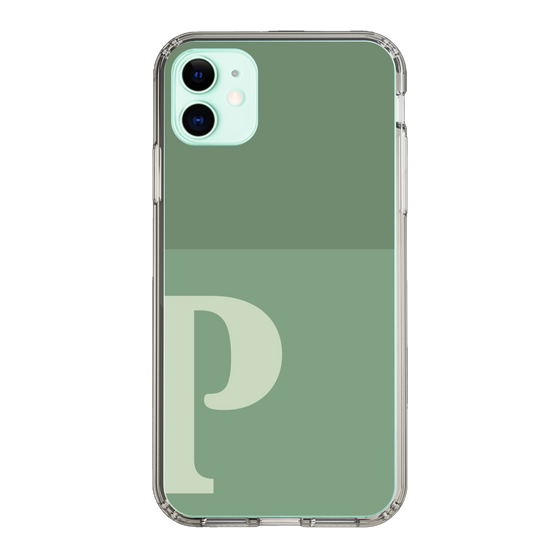 Slim Protection Case［ Original - initial two tone - P green ］