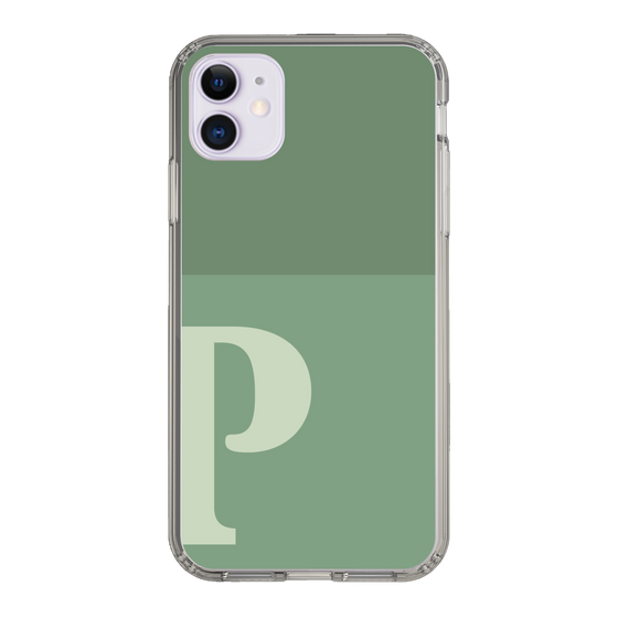 Slim Protection Case［ Original - initial two tone - P green ］