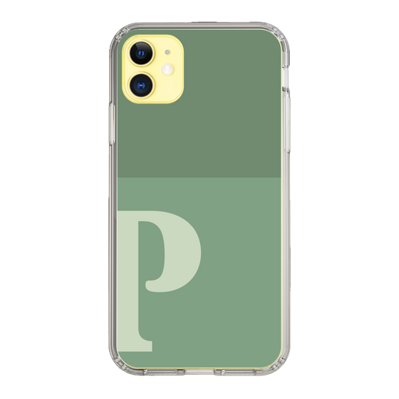 Slim Protection Case［ Original - initial two tone - P green ］