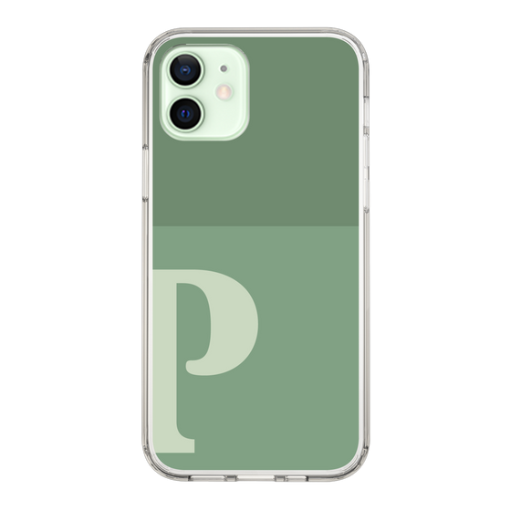 Slim Protection Case［ Original - initial two tone - P green ］