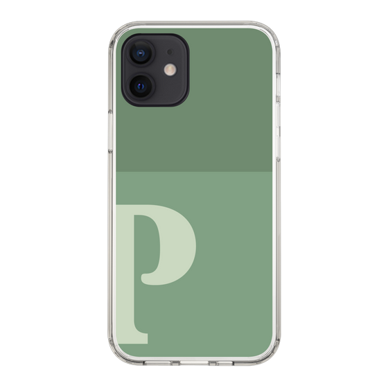 Slim Protection Case［ Original - initial two tone - P green ］