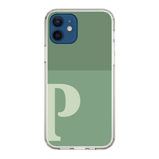 Slim Protection Case［ Original - initial two tone - P green ］