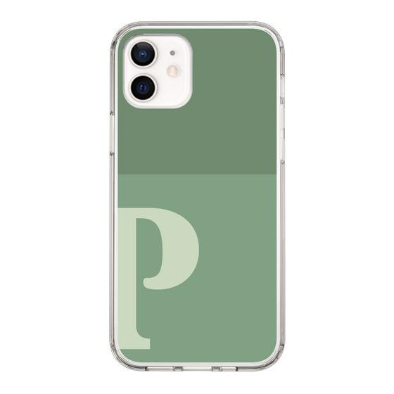Slim Protection Case［ Original - initial two tone - P green ］