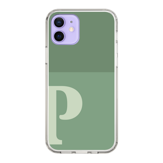 Slim Protection Case［ Original - initial two tone - P green ］