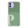 Slim Protection Case［ Original - initial two tone - P green ］