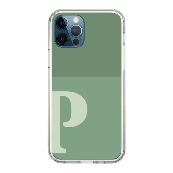 Slim Protection Case［ Original - initial two tone - P green ］