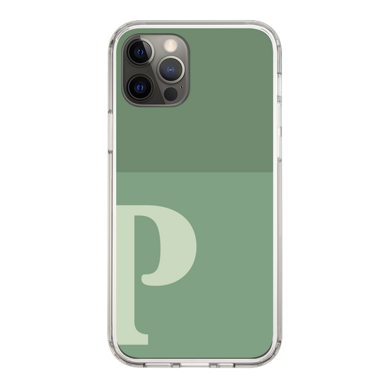 Slim Protection Case［ Original - initial two tone - P green ］