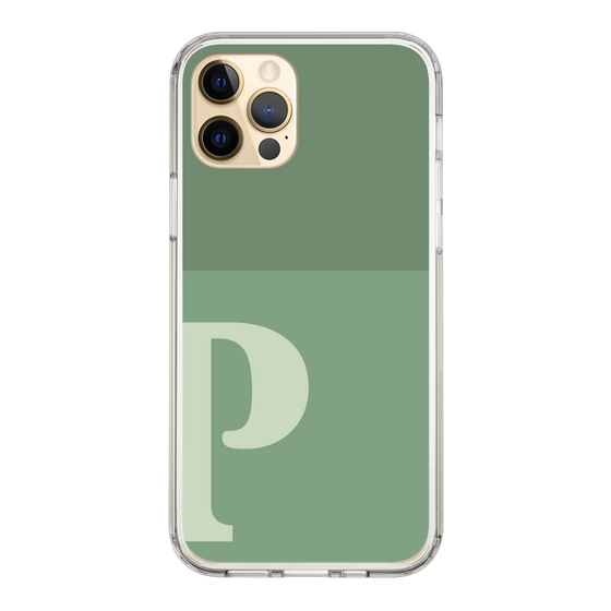 Slim Protection Case［ Original - initial two tone - P green ］