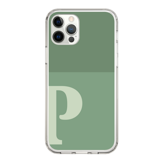 Slim Protection Case［ Original - initial two tone - P green ］