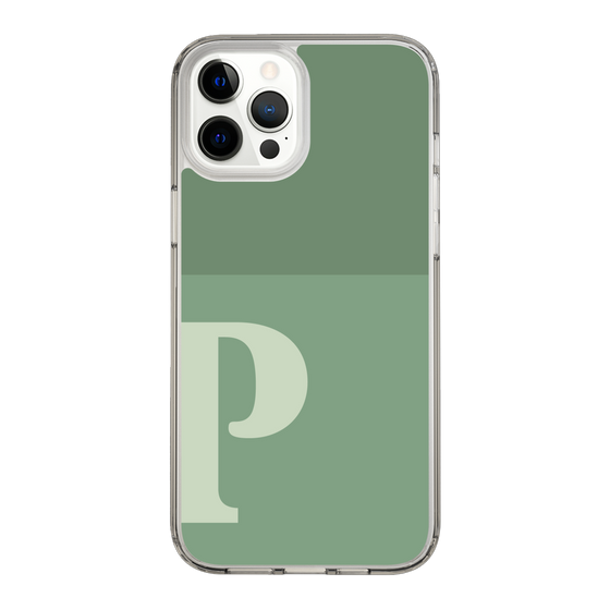 Slim Protection Case［ Original - initial two tone - P green ］