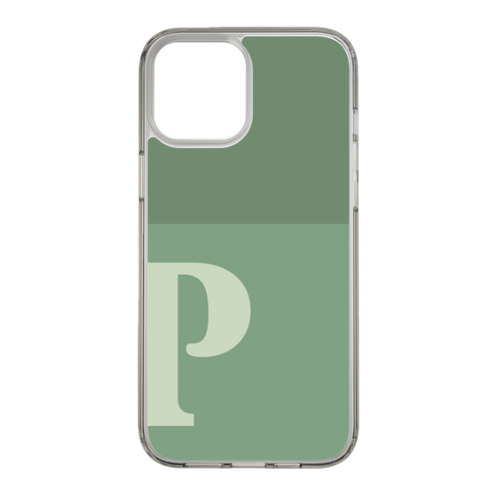 Slim Protection Case［ Original - initial two tone - P green ］