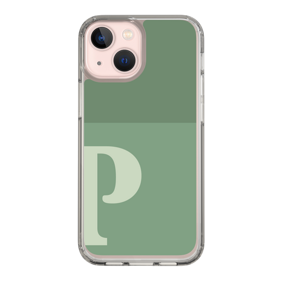 Slim Protection Case［ Original - initial two tone - P green ］