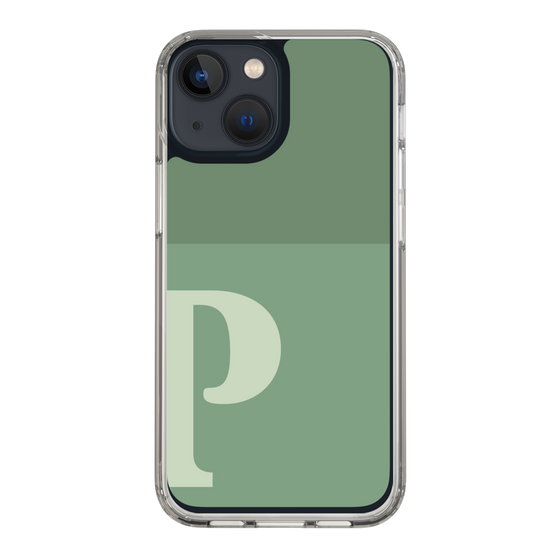 Slim Protection Case［ Original - initial two tone - P green ］
