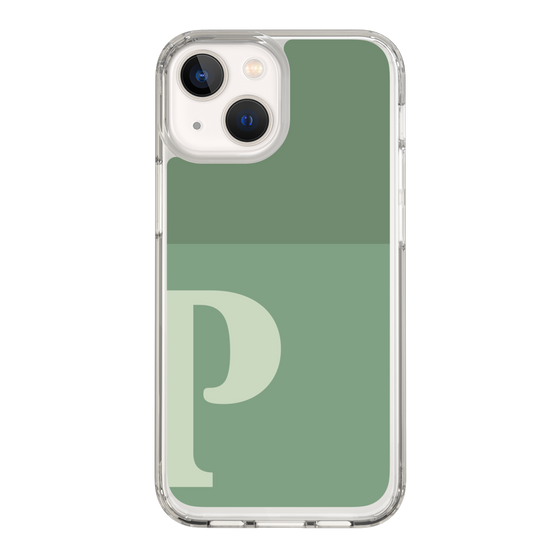 Slim Protection Case［ Original - initial two tone - P green ］