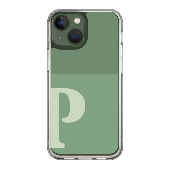Slim Protection Case［ Original - initial two tone - P green ］