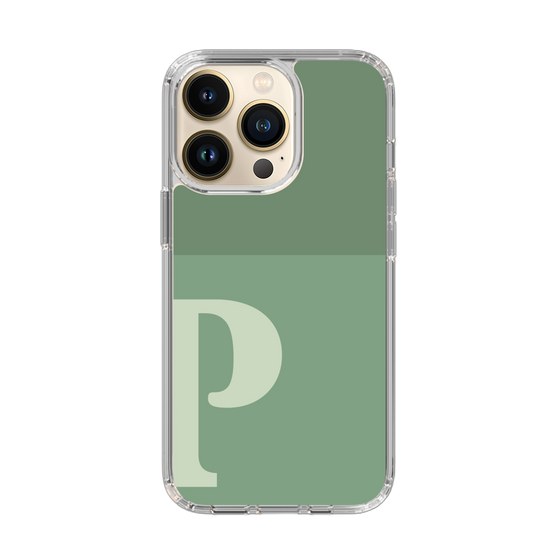 Slim Protection Case［ Original - initial two tone - P green ］