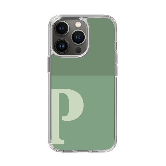 Slim Protection Case［ Original - initial two tone - P green ］