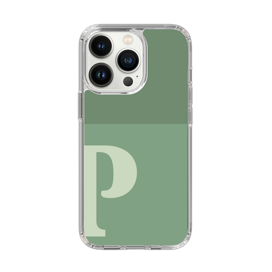 Slim Protection Case［ Original - initial two tone - P green ］