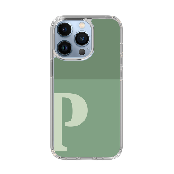 Slim Protection Case［ Original - initial two tone - P green ］