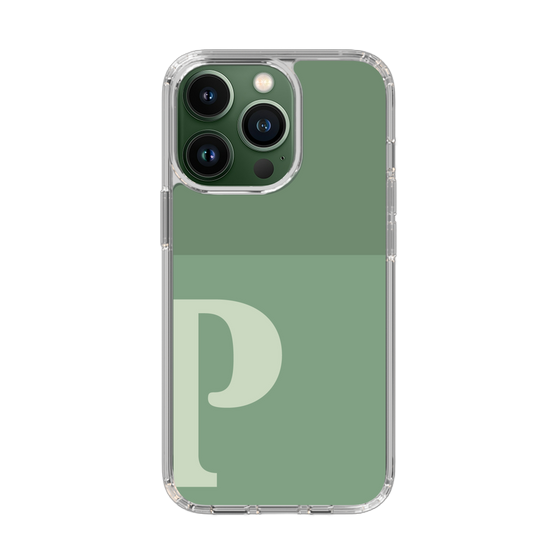 Slim Protection Case［ Original - initial two tone - P green ］