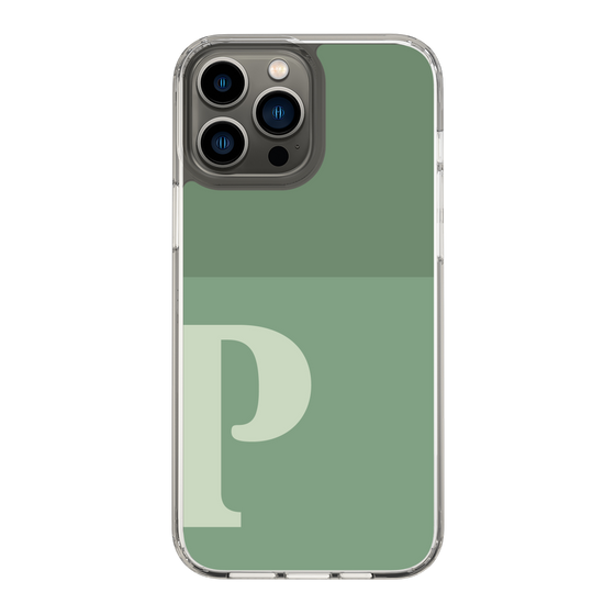 Slim Protection Case［ Original - initial two tone - P green ］