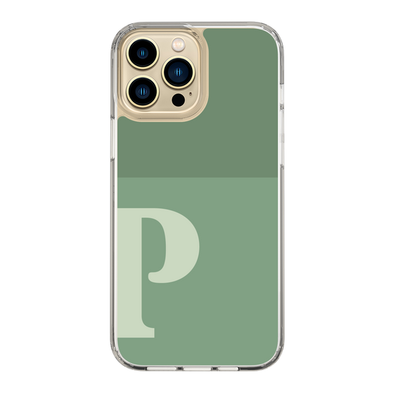 Slim Protection Case［ Original - initial two tone - P green ］