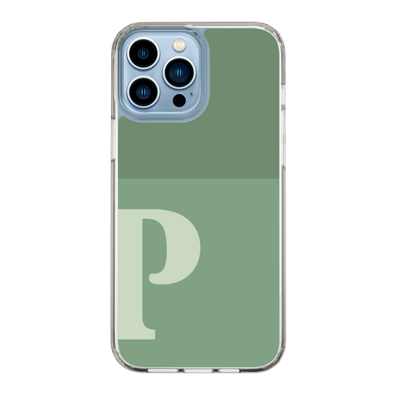 Slim Protection Case［ Original - initial two tone - P green ］