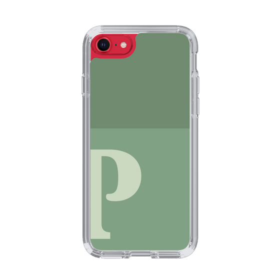 Slim Protection Case［ Original - initial two tone - P green ］