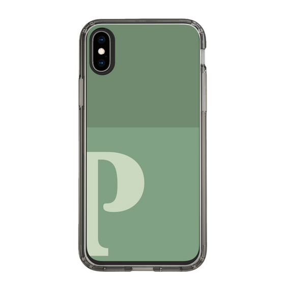 Slim Protection Case［ Original - initial two tone - P green ］
