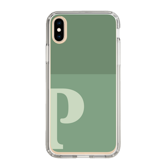 Slim Protection Case［ Original - initial two tone - P green ］