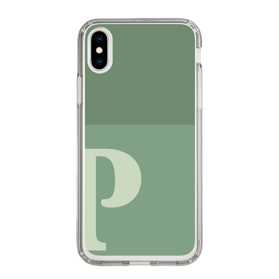 Slim Protection Case［ Original - initial two tone - P green ］