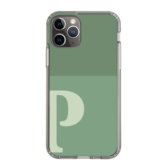 Slim Protection Case［ Original - initial two tone - P green ］