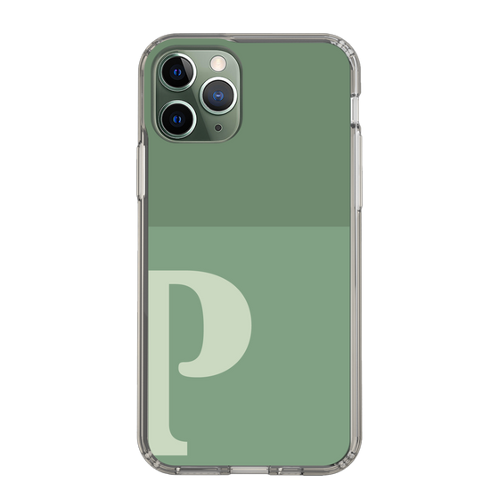 Slim Protection Case［ Original - initial two tone - P green ］