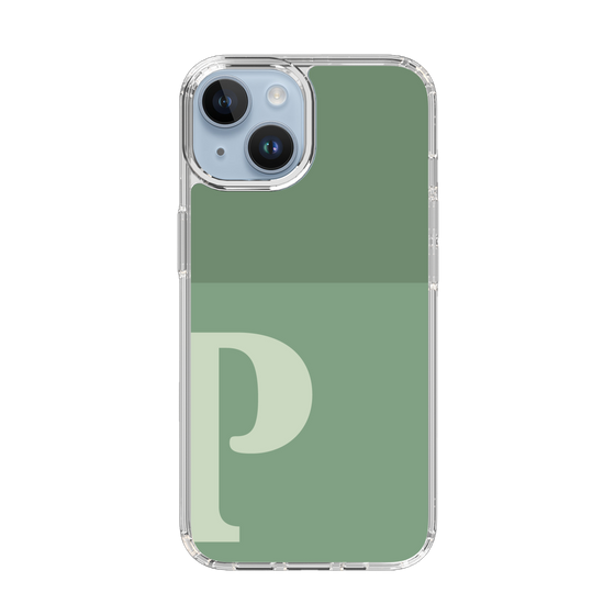 Slim Protection Case［ Original - initial two tone - P green ］