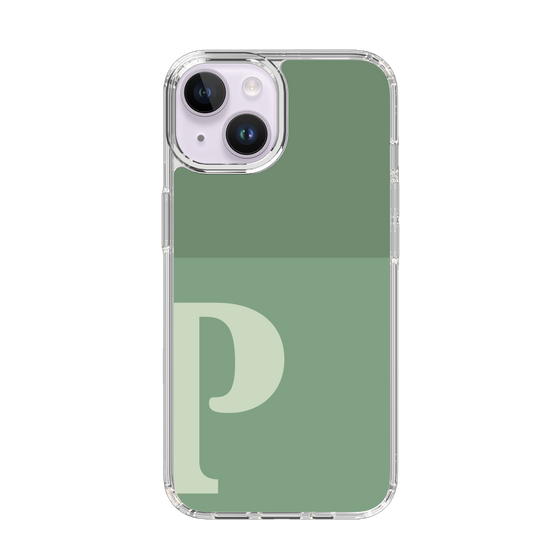 Slim Protection Case［ Original - initial two tone - P green ］