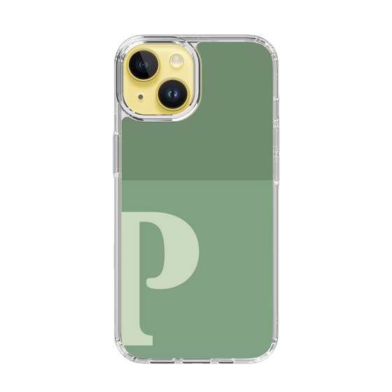 Slim Protection Case［ Original - initial two tone - P green ］