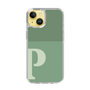 Slim Protection Case［ Original - initial two tone - P green ］