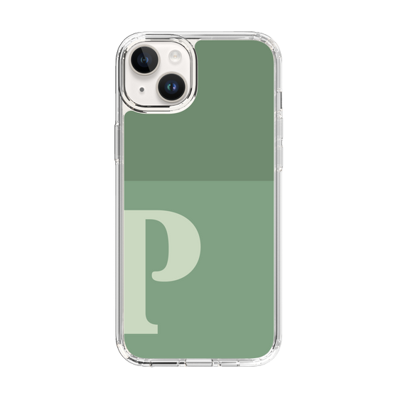 Slim Protection Case［ Original - initial two tone - P green ］