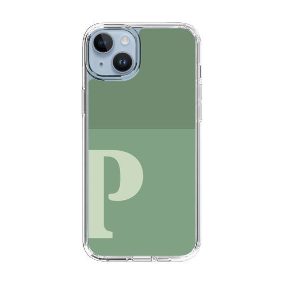 Slim Protection Case［ Original - initial two tone - P green ］