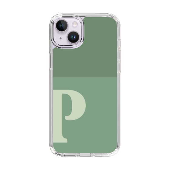 Slim Protection Case［ Original - initial two tone - P green ］
