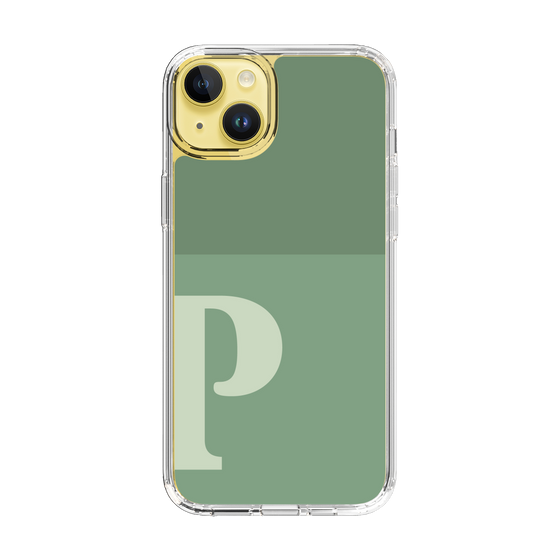 Slim Protection Case［ Original - initial two tone - P green ］