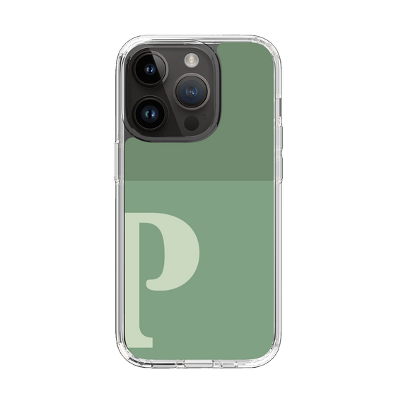 Slim Protection Case［ Original - initial two tone - P green ］