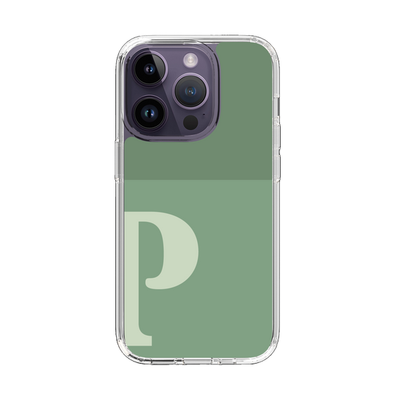 Slim Protection Case［ Original - initial two tone - P green ］