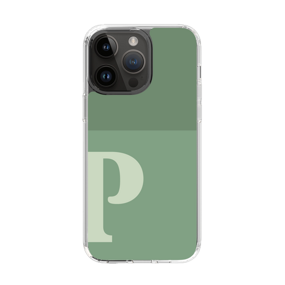 Slim Protection Case［ Original - initial two tone - P green ］